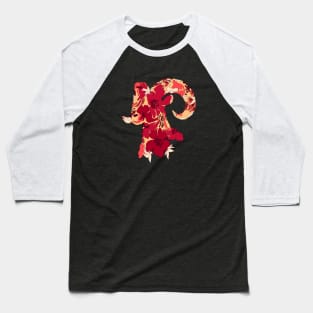 Aries Zodiac Astrological Sign Design Baseball T-Shirt